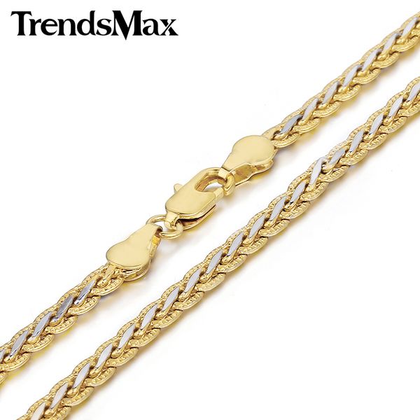 trendsmax 3/4mm hammered braided wheat link yellow white gold filled necklace womens mens chain fashion jewelry gn328 gn411, Silver
trendsmax 3/4mm hammered braided wheat link yellow white gold filled necklace womens mens chain fashion jewelry gn328 gn411, Silver