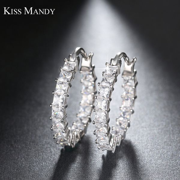 kiss mandy noble rose gold color women hoop earring with clear crystal wedding earring fashion accessories le144, Golden;silver
kiss mandy noble rose gold color women hoop earring with clear crystal wedding earring fashion accessories le144, Golden;silver