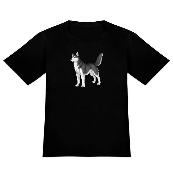 siberian husky pet dog men's novelty t-shirt for youth middle-age the old tee shirt