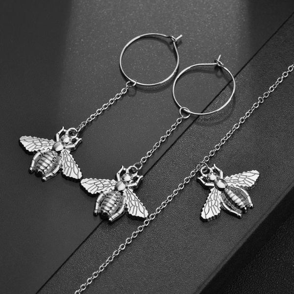 earrings & necklace classic insect modeling women fashion sets trendy year gifts great jewelry set for, Silver
earrings & necklace classic insect modeling women fashion sets trendy year gifts great jewelry set for, Silver