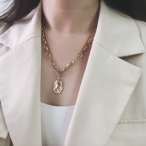 pendant necklaces metal industrial style ot clip necklace non-mainstream cool stacked fashion retro irregular thick chain clavicle, Silver
pendant necklaces metal industrial style ot clip necklace non-mainstream cool stacked fashion retro irregular thick chain clavicle, Silver