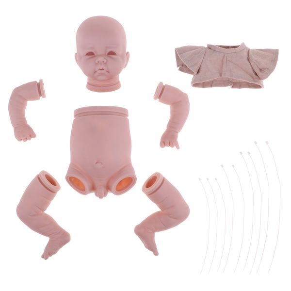 real touch 19inch reborn doll kit blank awake baby boy doll mold head & 3/4 arms full legs & half silicone body & cloth body
real touch 19inch reborn doll kit blank awake baby boy doll mold head & 3/4 arms full legs & half silicone body & cloth body