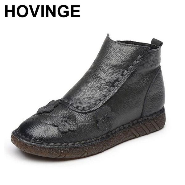 hovinge original handmade booties flower soft genuine leather boots women boots 2020 new soft bottom winter, Black
hovinge original handmade booties flower soft genuine leather boots women boots 2020 new soft bottom winter, Black