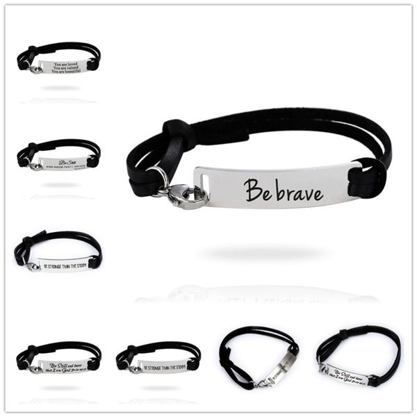 charm bracelets 2021 est men inspirational leather bracelet laser engraved stainless steel bangle black wristband gift, Golden;silver
charm bracelets 2021 est men inspirational leather bracelet laser engraved stainless steel bangle black wristband gift, Golden;silver