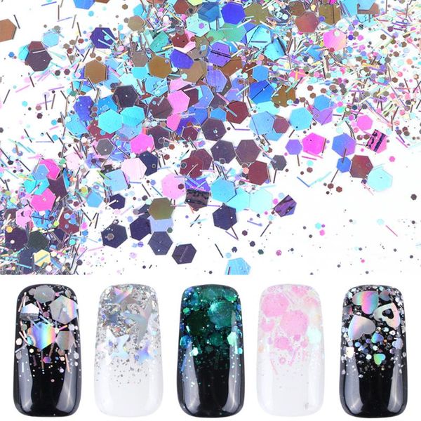 nail glitter 1 bottle mixed laser colorful sequins thin metal hexagon star heart flakes art manicure decor lalh01-04, Silver;gold
nail glitter 1 bottle mixed laser colorful sequins thin metal hexagon star heart flakes art manicure decor lalh01-04, Silver;gold