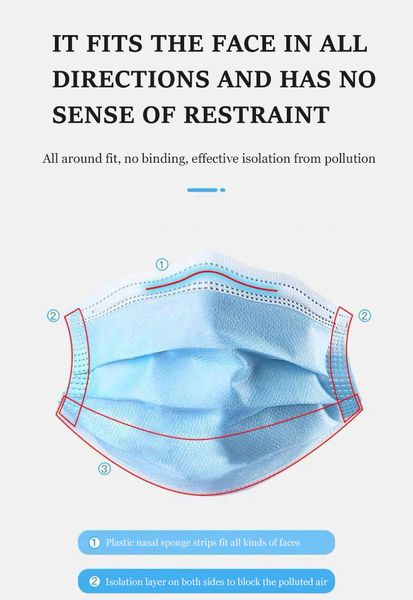 Disposable face mask 3 Layer Non Woven Anti-dust Breathing filter mouth masks Dustproof Filter Facial Protective Cover Masks
Disposable face mask 3 Layer Non Woven Anti-dust Breathing filter mouth masks Dustproof Filter Facial Protective Cover Masks