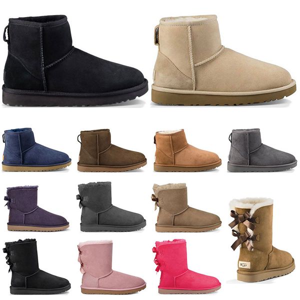 2021 designer women classic snow boots ankle short bow fur boot for winter black chestnut fashion womens booties size 36-41
2021 designer women classic snow boots ankle short bow fur boot for winter black chestnut fashion womens booties size 36-41