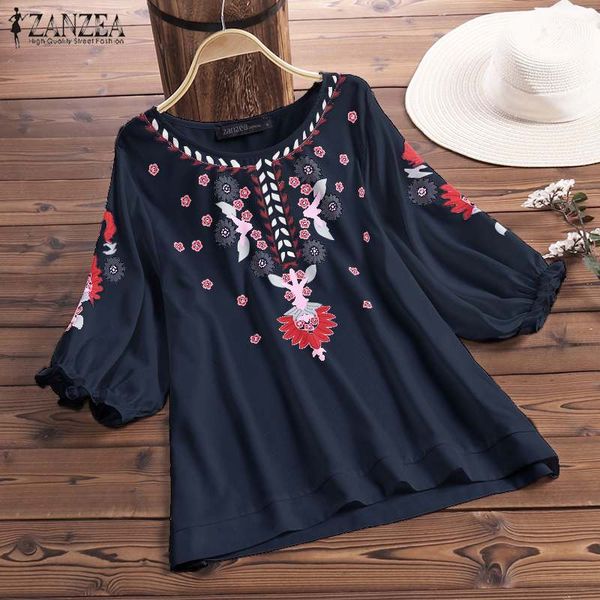 plus size women's summer blouse 2020 zanzea bohemian printed elastic cuffs shirt female o neck casual tunic 3/4 sleeve blusa, White
plus size women's summer blouse 2020 zanzea bohemian printed elastic cuffs shirt female o neck casual tunic 3/4 sleeve blusa, White