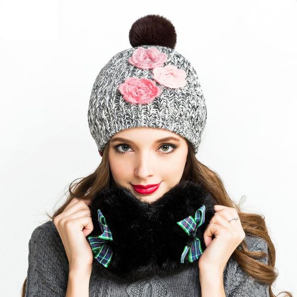 floral wome sweet cute knitted hat autumn winter thick warm beanies female detachable fur earflap cap, Blue;gray
floral wome sweet cute knitted hat autumn winter thick warm beanies female detachable fur earflap cap, Blue;gray