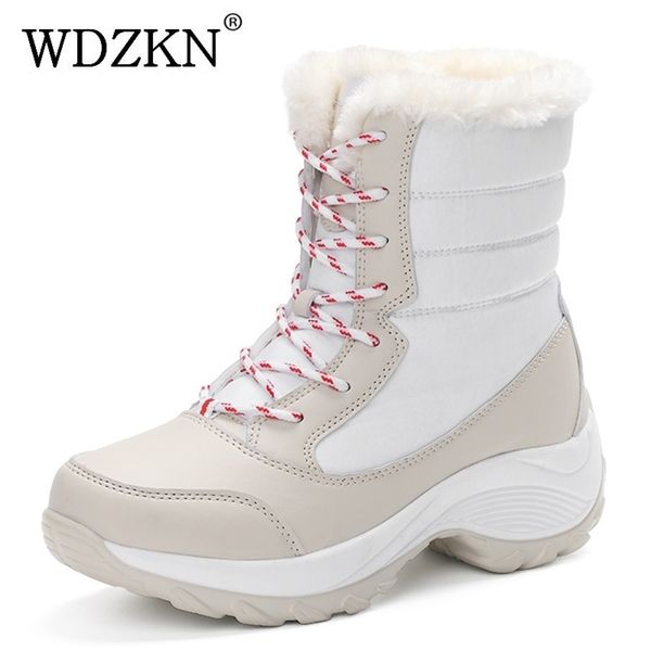 2019 women snow boots winter warm boots thick bottom platform waterproof ankle boots for women thick fur cotton shoes size 35-42 y200915, Black
2019 women snow boots winter warm boots thick bottom platform waterproof ankle boots for women thick fur cotton shoes size 35-42 y200915, Black