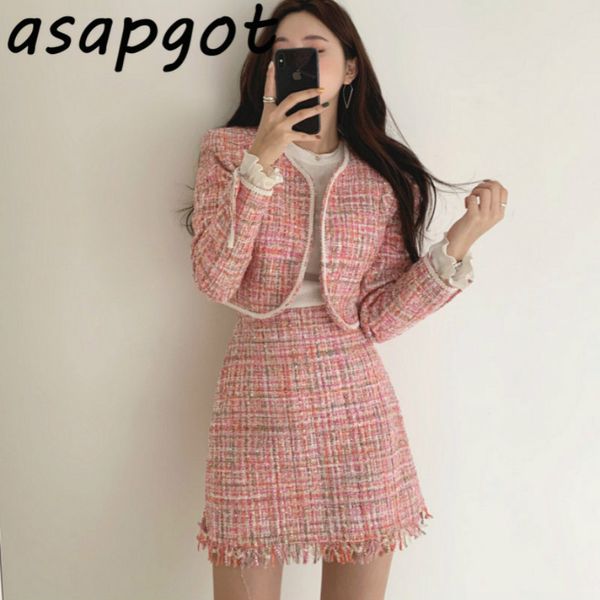 asapgot chic элегантная осень-зима модная одежда v шеи tweed с длинным рукавом полупальто тонкий высокой талией кисточки юбки мини 2 наборы, Gray
asapgot chic элегантная осень-зима модная одежда v шеи tweed с длинным рукавом полупальто тонкий высокой талией кисточки юбки мини 2 наборы, Gray