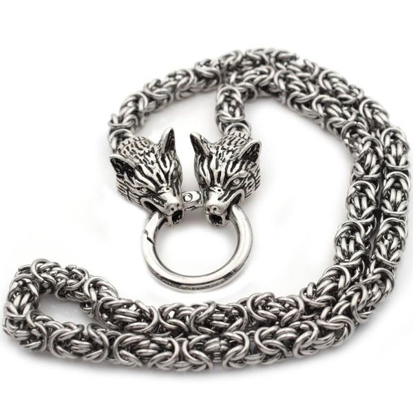 mens wolf head necklace steel heavyviking wolf norse jewelry necklaces chain diameter 7mm, Silver
mens wolf head necklace steel heavyviking wolf norse jewelry necklaces chain diameter 7mm, Silver