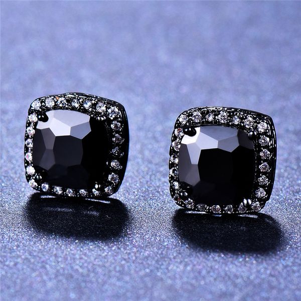 stud fashion female black square stone earrings silver color jewelry vintage wedding for women, Golden;silver
stud fashion female black square stone earrings silver color jewelry vintage wedding for women, Golden;silver