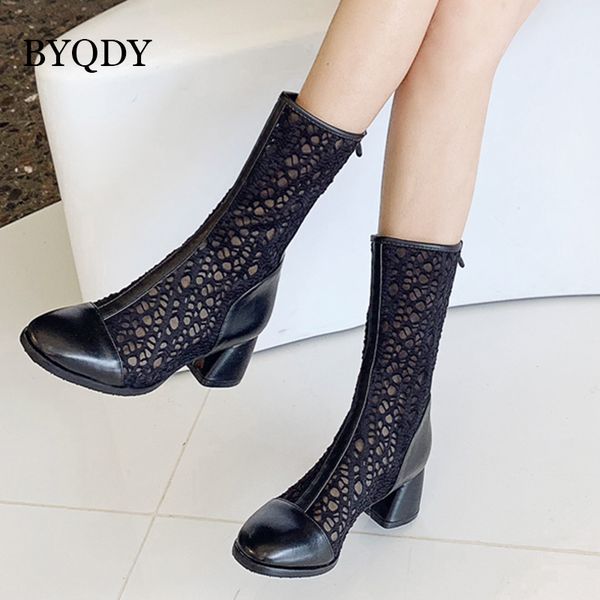 byqdy new 2020 spring woman boots mid calf thick heels round toe zipper women boots mesh black gothic footwear large size 42 43
byqdy new 2020 spring woman boots mid calf thick heels round toe zipper women boots mesh black gothic footwear large size 42 43