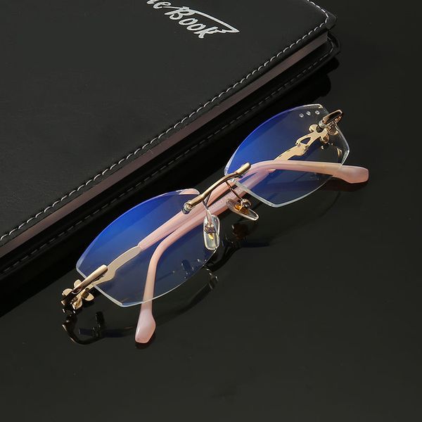 anti blue light elegant lady diamond cut rimless reading glasse women ultra light business presbyopia frameless frame, White;black
anti blue light elegant lady diamond cut rimless reading glasse women ultra light business presbyopia frameless frame, White;black