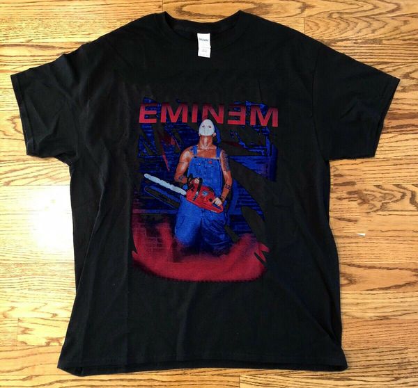 vintage 2001 eminem european anger management tour chainsaw t-shirt reprint brand cotton men clothing male slim fit t shirt
vintage 2001 eminem european anger management tour chainsaw t-shirt reprint brand cotton men clothing male slim fit t shirt