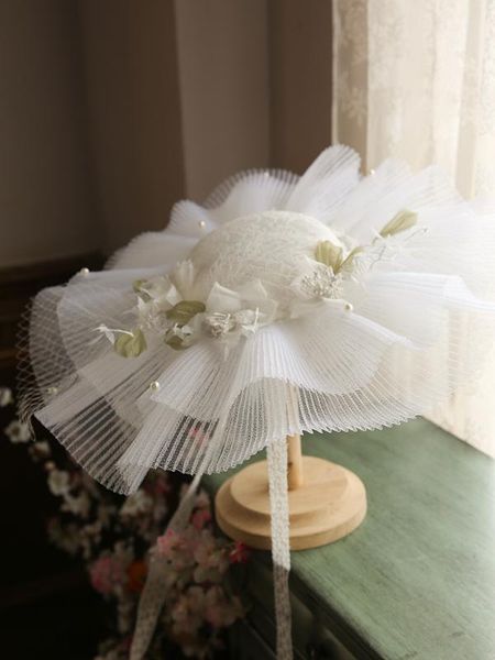stingy brim hats multi-layers mesh floppy fedora hat pearl flower wedding large gauze lace spring summer bride hair accessories, Blue;gray
stingy brim hats multi-layers mesh floppy fedora hat pearl flower wedding large gauze lace spring summer bride hair accessories, Blue;gray