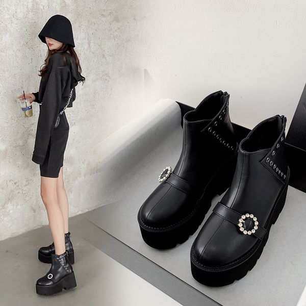 lady boots women shoes autumn round toe booties woman 2020 high heels boots-women luxury designer platform back zip, Black
lady boots women shoes autumn round toe booties woman 2020 high heels boots-women luxury designer platform back zip, Black