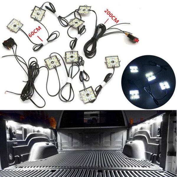 8pcs universal white waterproof support flashlights led bed light rear box lamp combination with 8 block for truck van pickup
8pcs universal white waterproof support flashlights led bed light rear box lamp combination with 8 block for truck van pickup