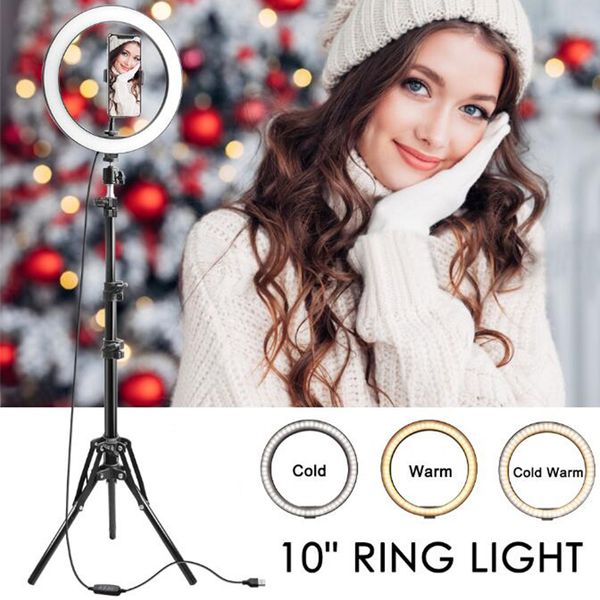 foleto 10inch ring light usb led selfie phone video camera light for pgraphy studio makeup lamp with tripod phone holder
foleto 10inch ring light usb led selfie phone video camera light for pgraphy studio makeup lamp with tripod phone holder