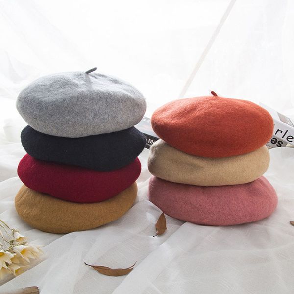 berets retro autumn winter real wool beret ladies warm travel hat female elegant french flat painter walking, Blue;gray
berets retro autumn winter real wool beret ladies warm travel hat female elegant french flat painter walking, Blue;gray