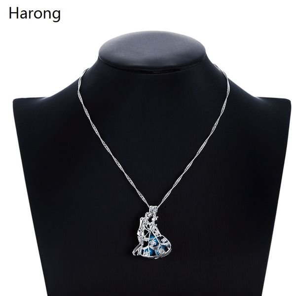 fairy cinderella prince pearl pendant necklace woman trend blue pearl cage bead cage detachable necklace jewelry accessories, Silver
fairy cinderella prince pearl pendant necklace woman trend blue pearl cage bead cage detachable necklace jewelry accessories, Silver