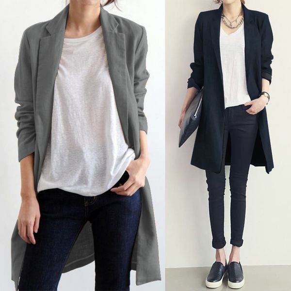 women's jackets zanzea women lapel neck coats autumn vintage button casual cotton linen outwear solid long loose cardigan, Black;brown
women's jackets zanzea women lapel neck coats autumn vintage button casual cotton linen outwear solid long loose cardigan, Black;brown