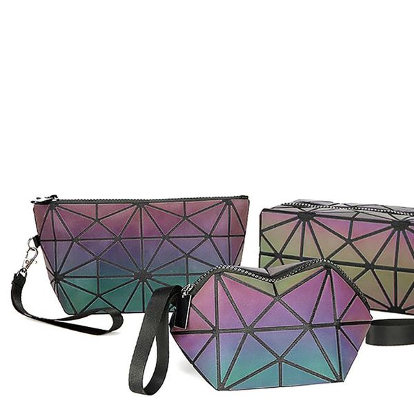 luminous makeup bag lattice design geometric bag unique cell phone purse handbag zipper makeup case pouch toiletry bags
luminous makeup bag lattice design geometric bag unique cell phone purse handbag zipper makeup case pouch toiletry bags