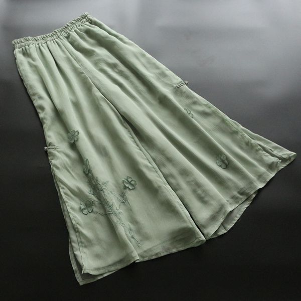 women's pants & capris 7704 summer women japan style solid color vintage literary chiffon high waist wide-leg trousers, Black;white
women's pants & capris 7704 summer women japan style solid color vintage literary chiffon high waist wide-leg trousers, Black;white
