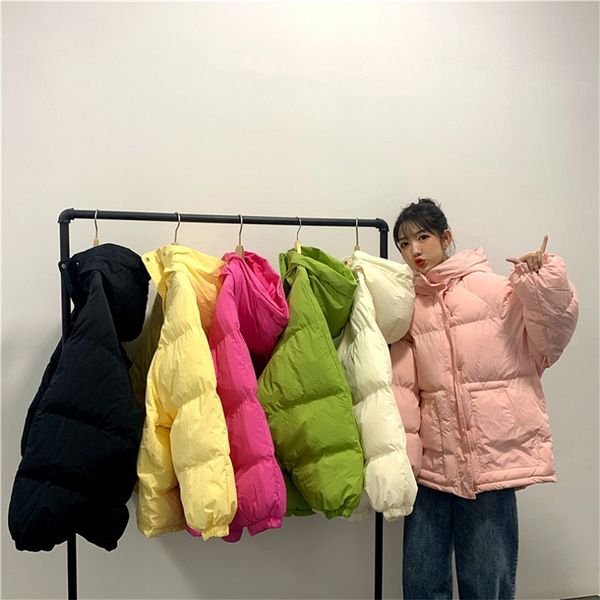 women's down & parkas jacket women autumn winter 2021 korean loose wild thick candy color cotton coat fashion female padded m69, Black
women's down & parkas jacket women autumn winter 2021 korean loose wild thick candy color cotton coat fashion female padded m69, Black
