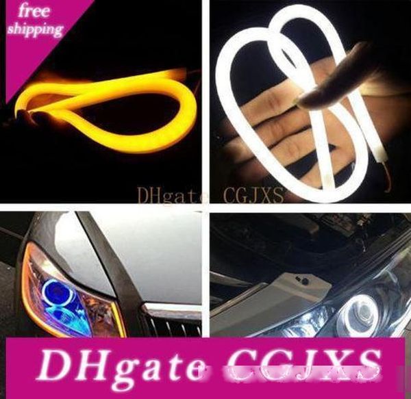 car 60cm flexible flowing car drl running turn signal angel eye white amber led daytime running light headlight strip led 10pair =20pcs
car 60cm flexible flowing car drl running turn signal angel eye white amber led daytime running light headlight strip led 10pair =20pcs