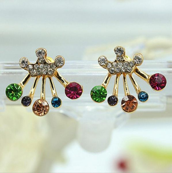 fashion exquisite bow women earring korean jewelry beautiful wholesale imitation diamond charm earrings crown stud earrings, Golden
fashion exquisite bow women earring korean jewelry beautiful wholesale imitation diamond charm earrings crown stud earrings, Golden