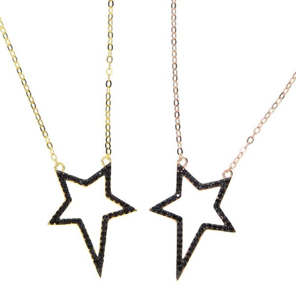 chains 2021 fashion pendant necklaces for women shiny big star necklace with black cz paved 925 sterling silver jewelry
chains 2021 fashion pendant necklaces for women shiny big star necklace with black cz paved 925 sterling silver jewelry