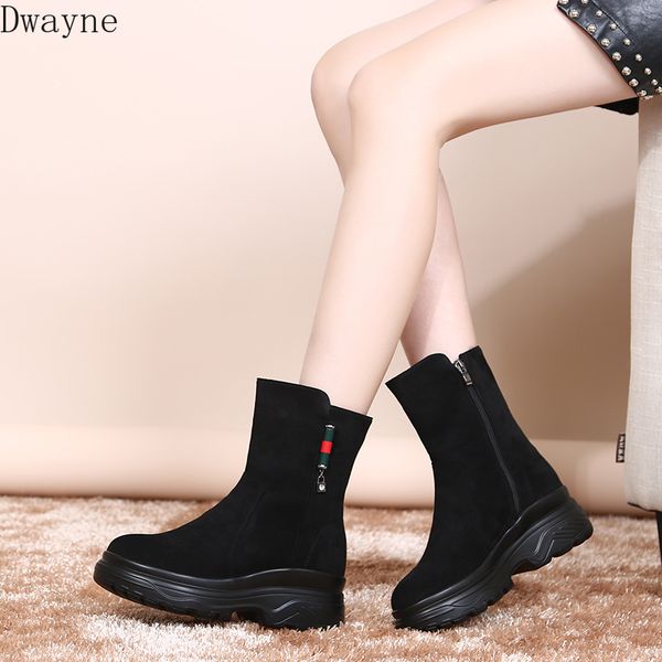 casual snow boots female 2020 new korean short tube plus velvet thick muffin platform boots, Black
casual snow boots female 2020 new korean short tube plus velvet thick muffin platform boots, Black