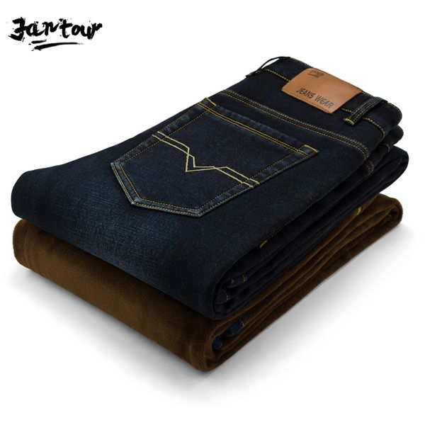 winter men's warm fleece jeans stretch casual straight thick denim flannel jeans soft flocking pant trousers pantalones 28-38, Blue
winter men's warm fleece jeans stretch casual straight thick denim flannel jeans soft flocking pant trousers pantalones 28-38, Blue