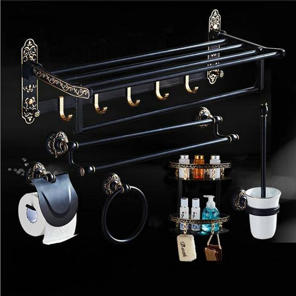 maebow black aluminum bathroom hardware set bath towel shelf toilet brush towel bar bathroom set
maebow black aluminum bathroom hardware set bath towel shelf toilet brush towel bar bathroom set