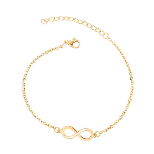 2020 new fashion stainless steel infinity bracelet for women girls gold chain charm bracelet lobster clasps bracelets pulseiras, Black
2020 new fashion stainless steel infinity bracelet for women girls gold chain charm bracelet lobster clasps bracelets pulseiras, Black