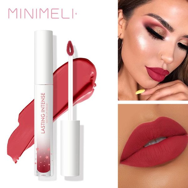 minimeli 15 colors matte liquid lipstick lip cream moisturize lasting waterproof smooth kiss-proof lip gloss makeup cosmetics
minimeli 15 colors matte liquid lipstick lip cream moisturize lasting waterproof smooth kiss-proof lip gloss makeup cosmetics