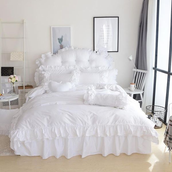 pure white color princess king twin women girls bedding set bed skirt set duvet/quilt cover 3/4pcs decorative pillow shams
pure white color princess king twin women girls bedding set bed skirt set duvet/quilt cover 3/4pcs decorative pillow shams
