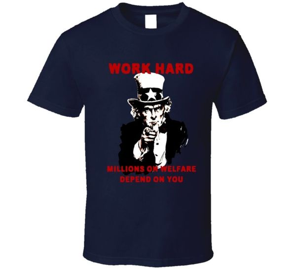 anti welfare uncle sam work hard political satire series t-shirtshort sleeve casual,reasonable wholesale tee shirt
anti welfare uncle sam work hard political satire series t-shirtshort sleeve casual,reasonable wholesale tee shirt
