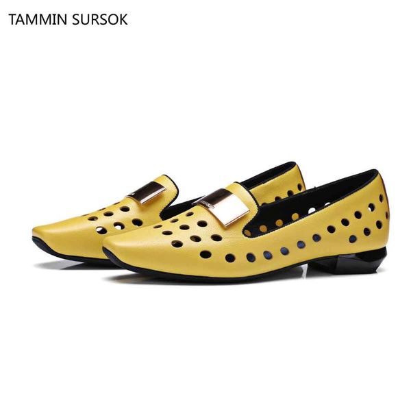 new style summer genuine leather female hollow square head slip-on fashion metal women single shoes ing, Black
new style summer genuine leather female hollow square head slip-on fashion metal women single shoes ing, Black