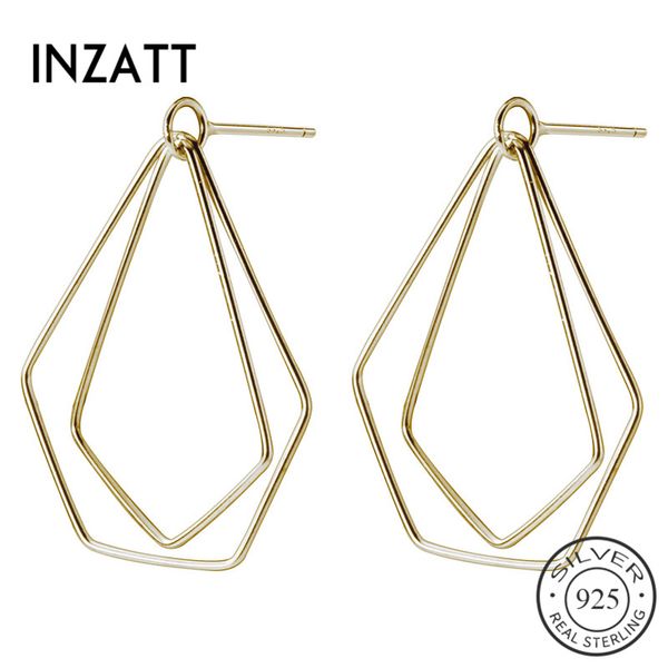 inzareal 925 sterling silver irregular pentagon stud earrings for charming women minimalist fine jewelry 2020 accessories, Golden;silver
inzareal 925 sterling silver irregular pentagon stud earrings for charming women minimalist fine jewelry 2020 accessories, Golden;silver