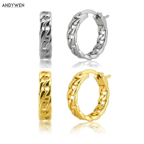 hoop & huggie andywen 100% 925 sterling silver gold large 14mm locker chain hoops circle pendiente earring 2021 piercing round luxuryjewelry, Golden;silver
hoop & huggie andywen 100% 925 sterling silver gold large 14mm locker chain hoops circle pendiente earring 2021 piercing round luxuryjewelry, Golden;silver