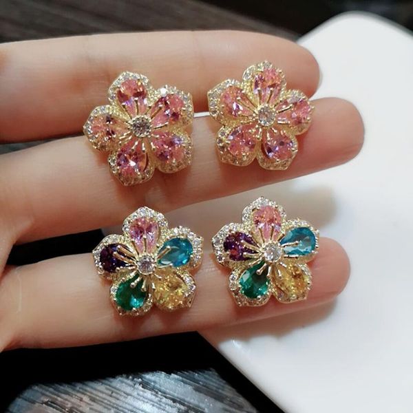 stud silver jewelry women jewellery crystal flower big delicate zircon earrings sweet 2021, Golden;silver
stud silver jewelry women jewellery crystal flower big delicate zircon earrings sweet 2021, Golden;silver