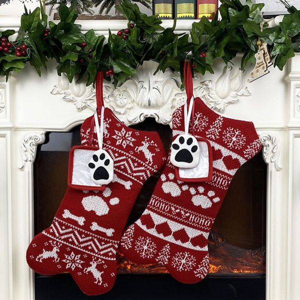 christmas stocking bone bag shape for cute pattern gift hanging tag knit border christmas home decoration
christmas stocking bone bag shape for cute pattern gift hanging tag knit border christmas home decoration