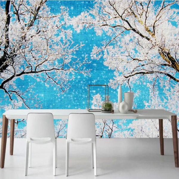 modern simple romantic snow large mural wallpaper for living room bedroom wallpaper painting tv backdrop 3d 
modern simple romantic snow large mural wallpaper for living room bedroom wallpaper painting tv backdrop 3d