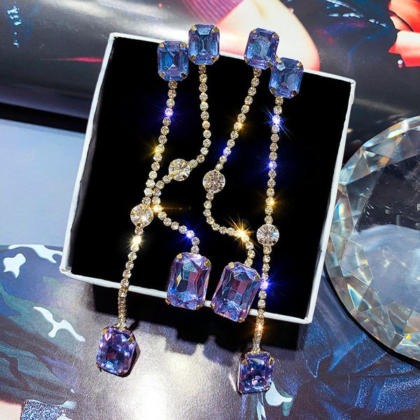 dangle & chandelier fyuan vintage long tassel drop earrings for women 2021 bijoux square champagne crystal party jewelry gifts, Silver
dangle & chandelier fyuan vintage long tassel drop earrings for women 2021 bijoux square champagne crystal party jewelry gifts, Silver