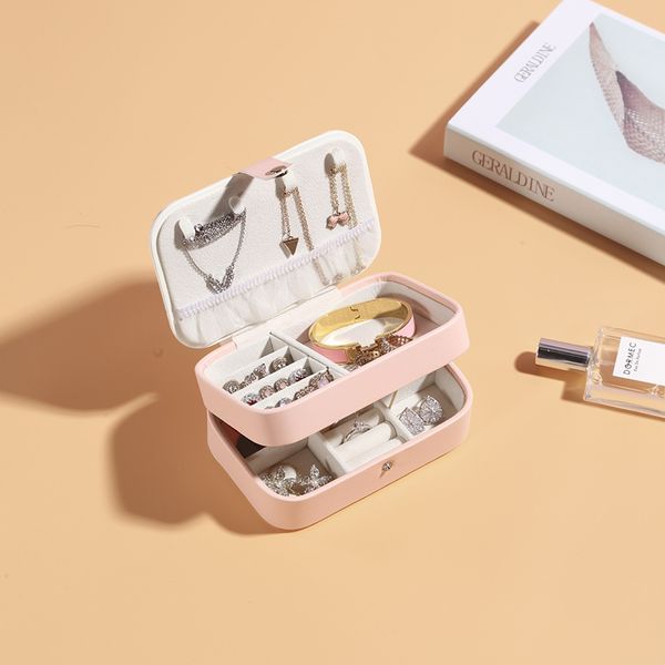 portable women jewelry box storage organizer girls travel 2-layer rectangle earrings ring necklace makeup carrying case gift box, Pink;blue
portable women jewelry box storage organizer girls travel 2-layer rectangle earrings ring necklace makeup carrying case gift box, Pink;blue