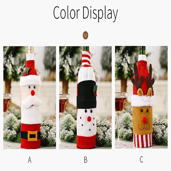 new design 3pc christmas decorative knitted flannel cartoon old man wine bottle cover set decorative home accessory
new design 3pc christmas decorative knitted flannel cartoon old man wine bottle cover set decorative home accessory