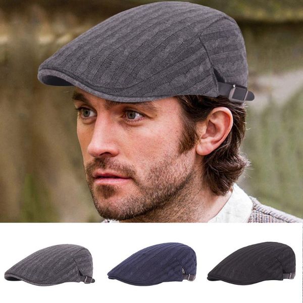 berets summer striped boy caps gatsby hats ivy golf driving flat cap for mens womens peaky blinder boina masculina#p30, Blue;gray 
berets summer striped boy caps gatsby hats ivy golf driving flat cap for mens womens peaky blinder boina masculina#p30, Blue;gray